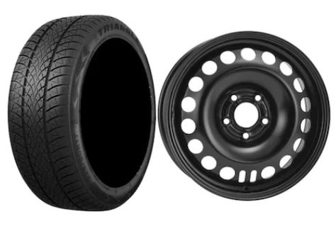 Roata completa Astra J 5x115 janta otel ALCAR 9327 6.5x16 + anvelopa Iarna Triangle TW401 205/55R16 94V/XL + Senzor presiune ALCAR